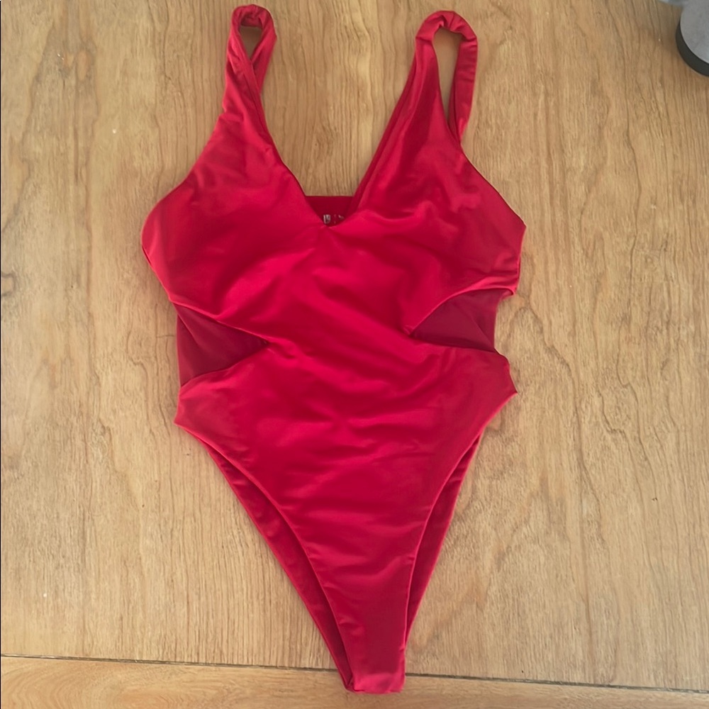 BuffBunny Red Women Swim One Piece